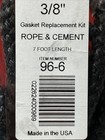 Rutland Grapho-glas Stove Gasket Kit Black 3 8  X 7   96-6