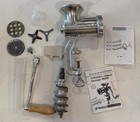 Vintage Porkert Meat Mincer Manual Metal Meat Grinder  8 Mountable Sausage Maker