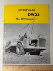 Caterpillar Dw21 Tractor   No  470 Lowbowl Scraper Sales Brochure Booklet 1956