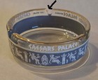 Vtg Ashtray Caesars Palace Las Vegas Nevada Grey   Gold Rim 3 5  Casino Souvenir