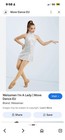 Weissman I   m A Lady Jazz Dance Costume White Silver Sz Childs Large