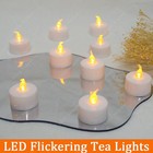 24pack Flickering Flameless Led Tea Light Votive Candles 200  Hours Battery Life