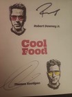 Robert Downey Jr  Signed Cool Food Book 1st Ed Hardcover Iron Man Marvel Dr Doom