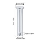 Single Hole Clevis Pins 10mm X 50mm Flat Head Zinc-plating Solid Steel Pin 6pcs