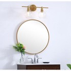 Wall Sconce Brass Bathroom Or Dining Room Clear Glass Lamp Shades Light Fixture