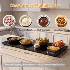 Gouka 4-panel Food Warming Tray 10 Temp 8h Timer For Halloween Parties