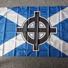 Scottish St Andrew s Cross Celtic Cross Flag - 3ft X 5ft