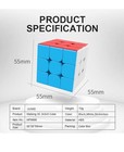 3x3x3 Speed Cube stickerless Magic Cube  Smooth Turning Puzzle Box With Anti-sti