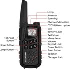 2 Pack Long Range Walkie Talkie 100 Mile Two Way Radio Charge Headset Waterproof