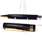 Vintage Pilot Custom 72 Gt Ballpoint Pen Black Guilloche  short Production  Nos 