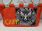 Black Sabbath Ozzy Osbourne 18  Orange Canvas Collapsible Basket Tote Nice  Rare