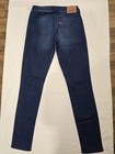 Levi s Women s Skinny Fit Jeans Blue Medium Wash Denim Cotton Mid Rise Button