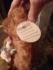 Vintage Avon Praying Teddy Bear 13in Plush Slippers Brown Bow - New In Bag