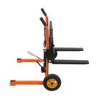 Stacker Hydraulic Material Winch Stacker 440lbs Pallet Truck Dolly Fork Lift
