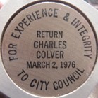 1976 Covina  Ca 75th Anniversary Wooden Nickel - Token California