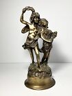 Antique 1900s Art Nouveau Auguste Moreau-style    young Lovers    Bronze Statue 13   