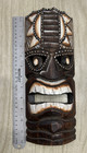 Vintage Hand Carved Wooden Tiki Mask Wall Decor Tribal Tiki Bar Indonesia