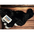 New Animal Alley Tuxedo Cat Black White Stuffed Plush Vintage Toys R Us Blue Eye