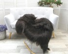 Genuine Icelandic Sheepskin Rug Long Furdark Brown Rug Super Soft Sheepskin