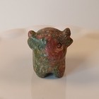 Unakite Crystal Highland Cow Carving Polished Animal 36g   E28