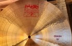 Paiste  2002 19  Crash Cymbal Used No Box Scratch