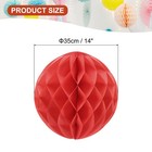 10pcs 14   Tissue Paper Flower Balls For Hanging Decoration  Red
