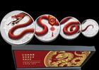 2025 Fiji Year Of The Snake Fractional Set 1 85 Oz Of  999 Colorized Silver