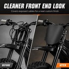 Electric Dirt Bike Number Plate Front Plate For Ebike Black Compatible Universal