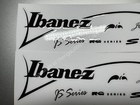 2sets For Ibanez J m Js Rg S Series Electric Guitar Bass Headstock Sticker Black