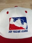 Indy 500 Racing League Trucker Hat Mens White Snapback Cap One Size Indianapolis