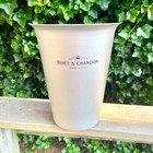 10  Moet   Chandon Aluminum French Ice Bucket Mod Meaux Argit France Vintage