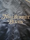Gary Mandel Rare Hill Street Blues Cast crew Blue Satin Bomber Jacket 80s Sz M