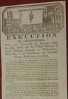1840 Victorian Poster   Execution Of Courvoisier Hanging   reproduction souvenir