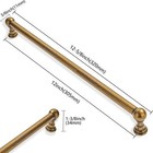 2 Pack 12 Inch Hole Center Antique Brass Cabinet Pulls Solid Heavy Duty Drawe   