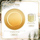 Set Of Gold Charger Plates With Beaded Rims 13 In Round Chargers Set Of 50 New