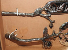 Bombay Company Silver Tone Leaf   Twig Wedding Cake Knife   Server  Serving Set