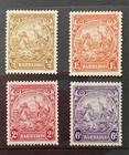 Barbados Kgvi 1938-47 Set Of 4 Mint   2d O p 1d Good Used Condition 
