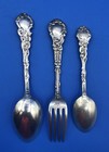 Antique 1890 Gorham Versailles Sterling Silver 3pc Flatware  b  