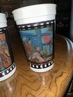 Last Action Hero Plastic Burger King Promo  animated  Cup 1993 2 Cup Lot