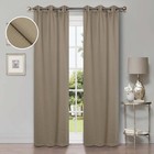 Shimmer Blackout Curtains Grommet Header Set Of 2 Light Blocking Panels New
