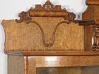 Antique Victorian 3-in-1 Combo Quarte-rsawn Tiger Oak Bookcase Curio Secretary