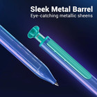 Writech Gel Pens Black Ink  Sleek Metal Barrel Pen Fine Point 0 7mm Retractable