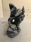 Black Dragon Statue Figurine Large 2 Dragons In Battle 4 Crystal Ball Unique 9 
