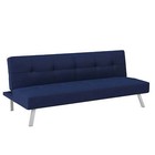 Sleeper Sofa Bed Convertible Couch Modern Livingroom Futon Seat Navy Blue Fabric