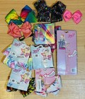 Jojo Siwa Girls Hair Bows  7 Large  5  New 2 Used And 5 Smaller Ones 4  New