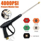 4000psi High Pressure Power Washer Spray Gun Wand Lance Quick Nozzle Tips Kit
