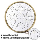 Steel Tongue Drum 15 Notes D Major Handpan Percussion Dru For Gift 14 Inch White