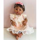 Reborn Baby Doll Realistic African American Newborn Girl Vinyl 18  New