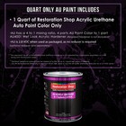 Restoration Shop Sapphire Blue Metallic Acrylic Urethane Quart Only  Auto Paint
