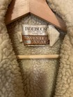 Vintage Sears Roebucks Denim Jean Western Wear Sherpa Vest Mens Jacket 42r Blue